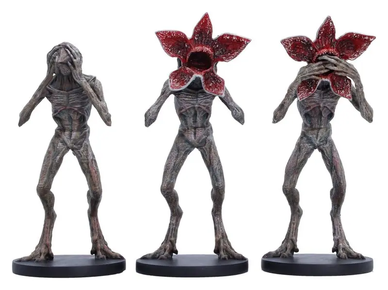 Stranger Things Figur Three Wise Demogorgons 16 cm