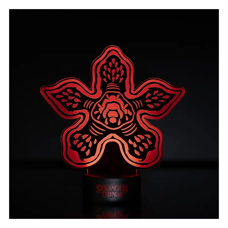 Stranger Things Laser Etched Leuchte Demogorgan