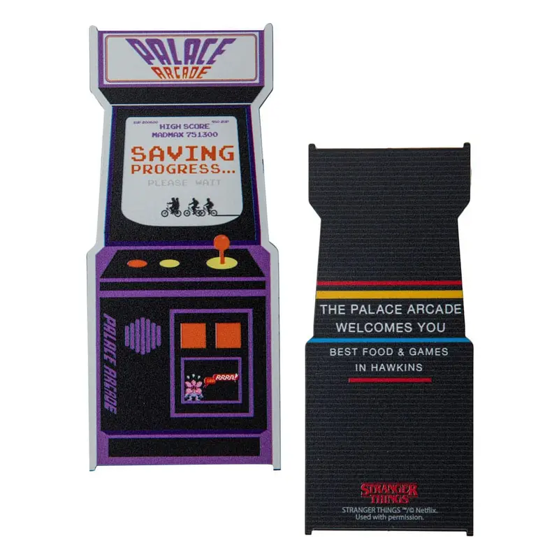 Stranger Things Lesezeichen Arcade Metal