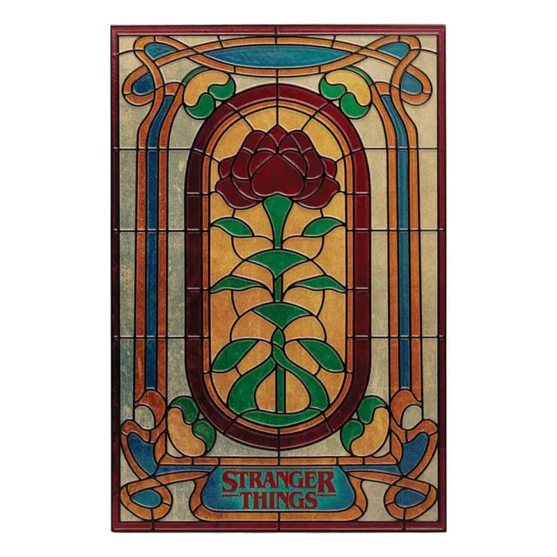 Stranger Things Resinschild Creel House Stained Glass Window