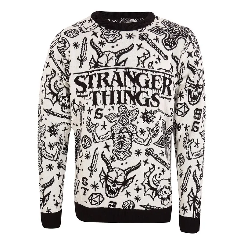Stranger Things Sweatshirt Christmas Jumper Collage Größe S