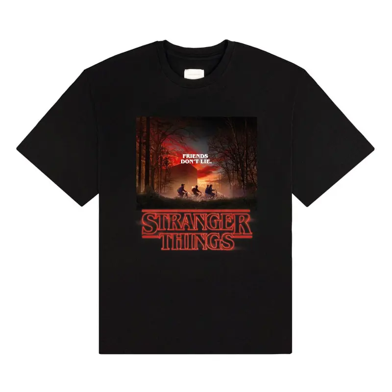 Stranger Things T-Shirt Friends Don't Lie Größe L