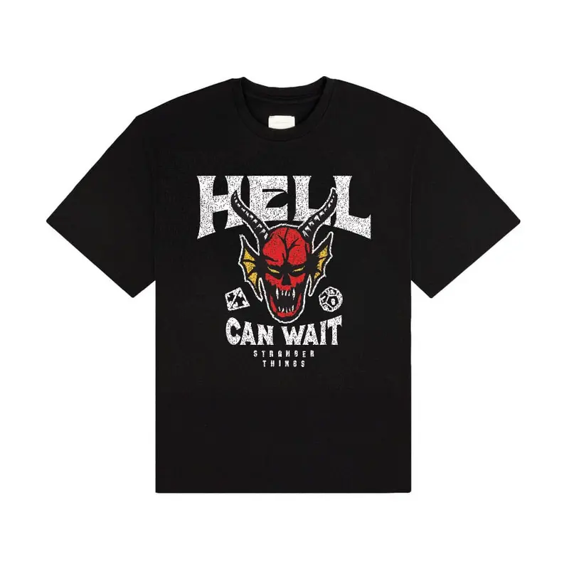 Stranger Things T-Shirt Hell Can Wait (black) Größe XL