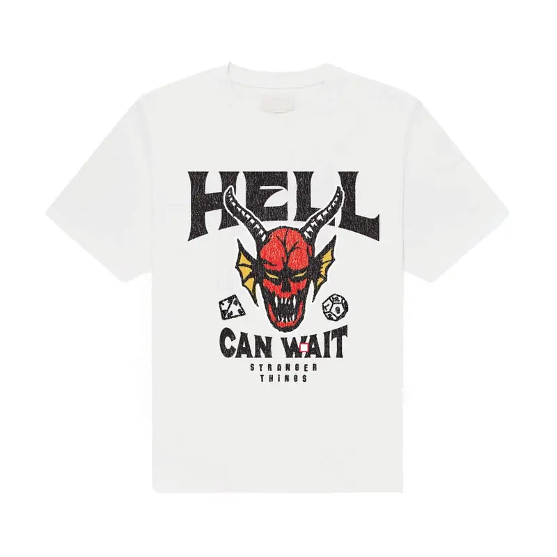 Stranger Things T-Shirt Hell Can Wait (white) Größe S