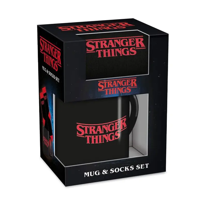 Stranger Things Tasse & Socken Set Logo