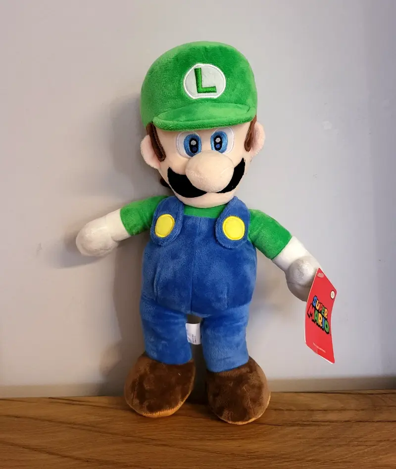 Super Mario Bross Plüschtier Luigi Figur Spielzeug Kinder Baby Film Kino Spiel Serie Kuscheltier NEU