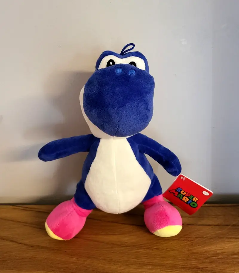 Super Mario Bross Plüschtier Yoshi blau Figur Spielzeug Kinder Baby Film Kino Spiel Serie Kuscheltier NEU