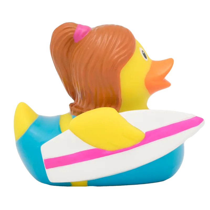Surferin Ente Badeente Quietscheente Gummiente Lilalu