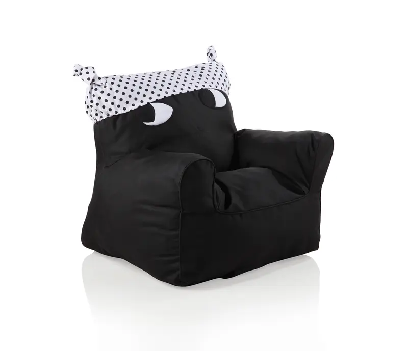 Sweety Toys 11520 Sessel Kindersessel schwarz mit weissem Hut- indoor/outdoor-waterproof, Kindermöbel