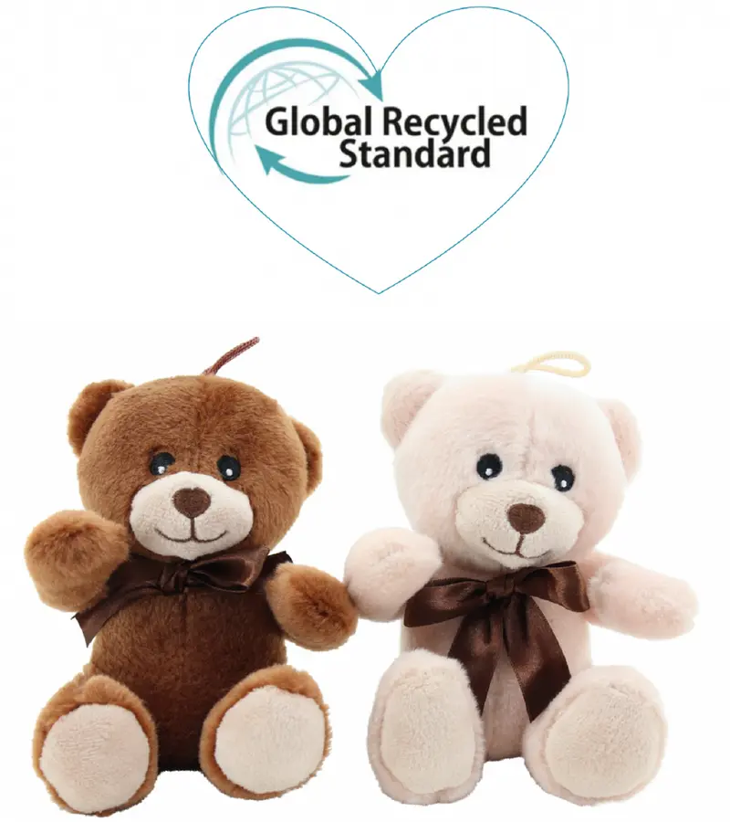 Sweety Toys 14729 Teddybär 2er Set aus recyceltem Material- Plüschtiere zum Kuscheln aus recycelten Plastikflaschen