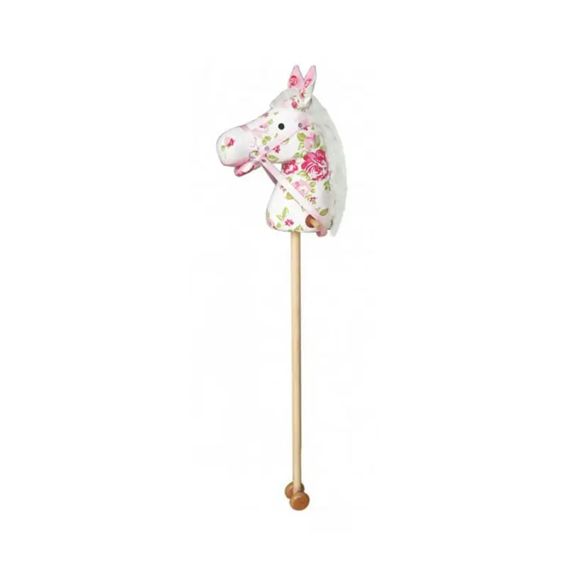 Sweety Toys 5123 Steckenpferd " My little Flower" 100% Baumwolle, mit Galoppgeräusch