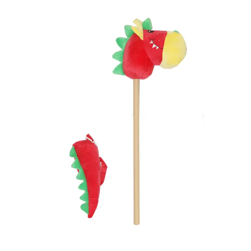 Sweety Toys 7035 Steckenpferd Dinosaurier - ROT