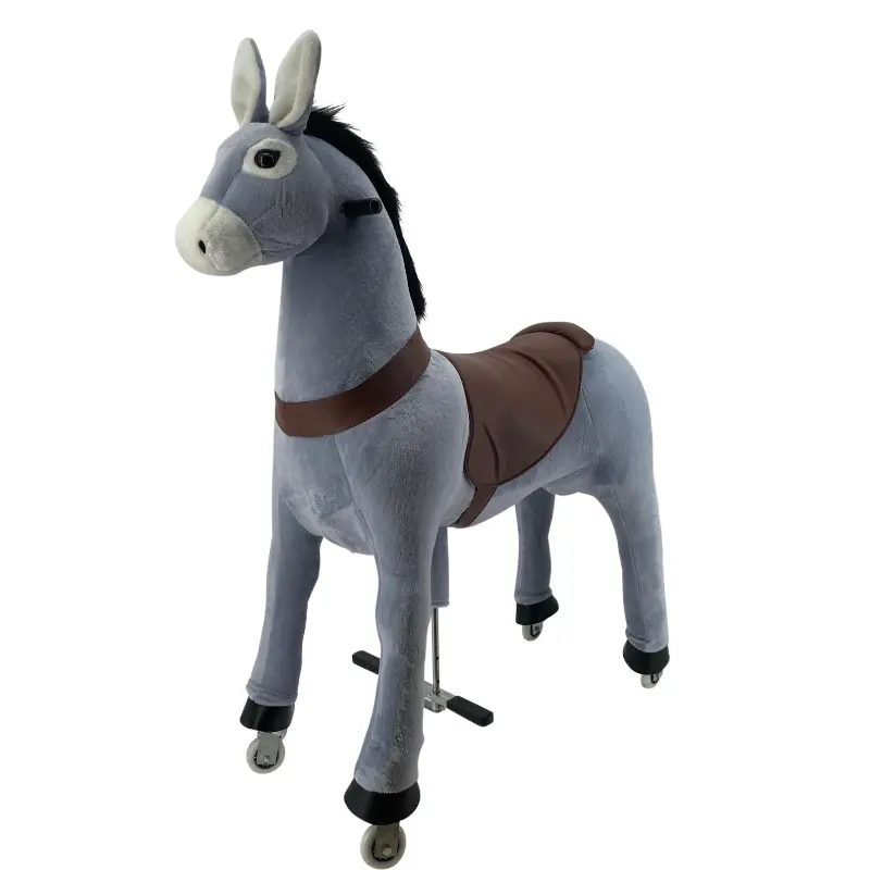Sweety Toys 7349 Reittier XXL Gross Esel auf Rollen für kommerziellen Gebrauch -Riding Animal
