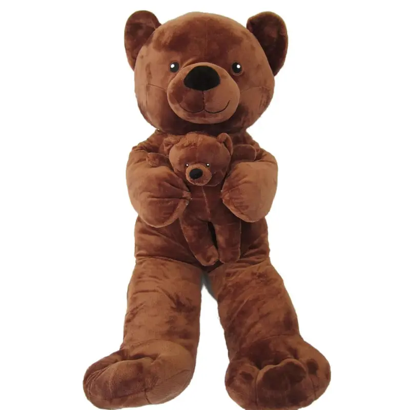 Sweety Toys Mamabär mit Baby in chocobraun - Teddybär ca. 90cm
