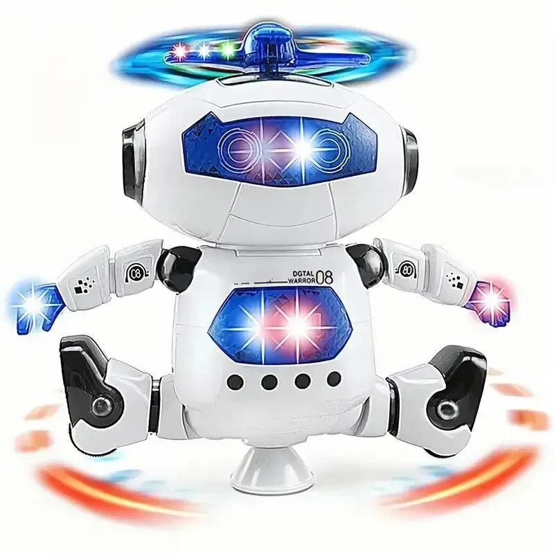 Tanzender Roboter mit LED & Musik | Spielzeug ab 3 – Bimbino
