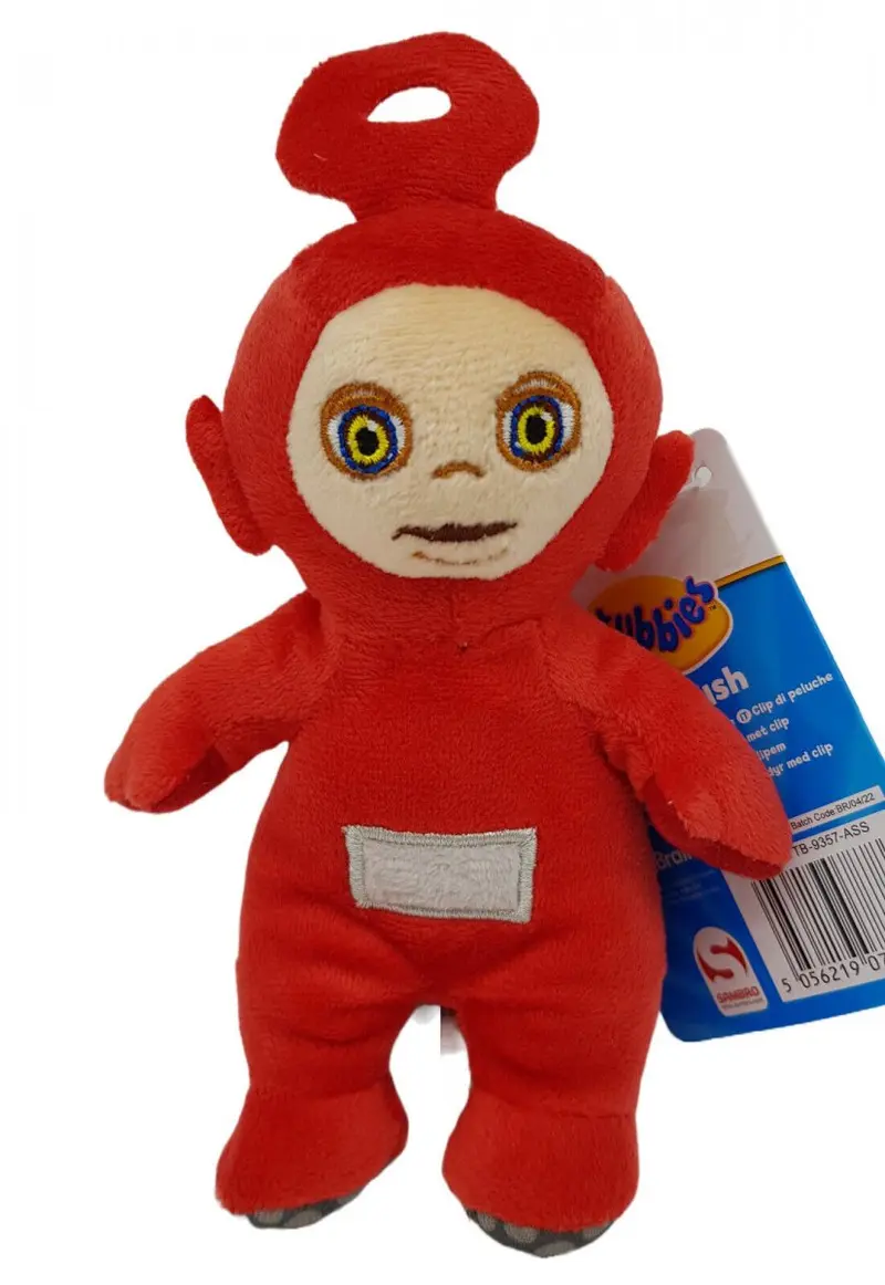 Teletubbies Plüsch-Schlüsselanhänger rot, 15 cm