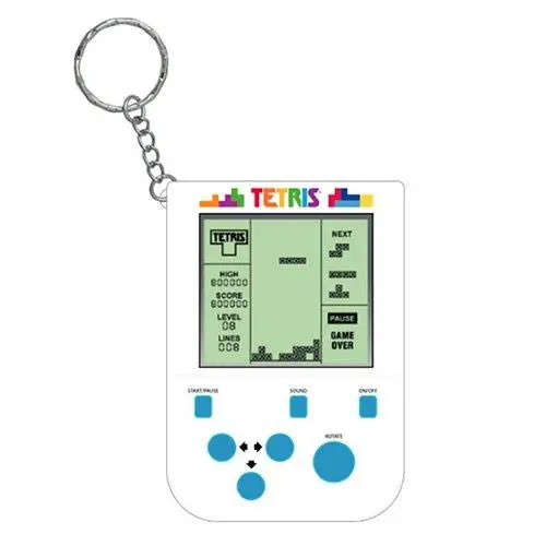 Tetris Mini Retro Handheld Videospiel-Schlüsselanhänger