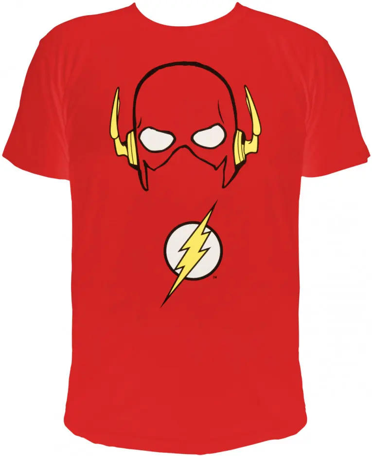 The Flash - "Flash's Maske" - Herren T-Shirt rot - Größe L