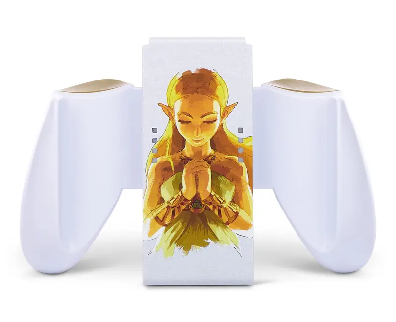 The Legend of Zelda PowerA Comfort Grip Kompatibel mit Switch/Switch OLED Modell Joy-Con, Weiß - Nintendo Switch - Gebraucht