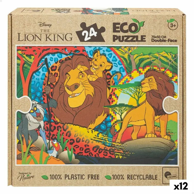 The Lion King „Beidseitig“ Kinderpuzzle, 70 x 1,5 x 50 cm