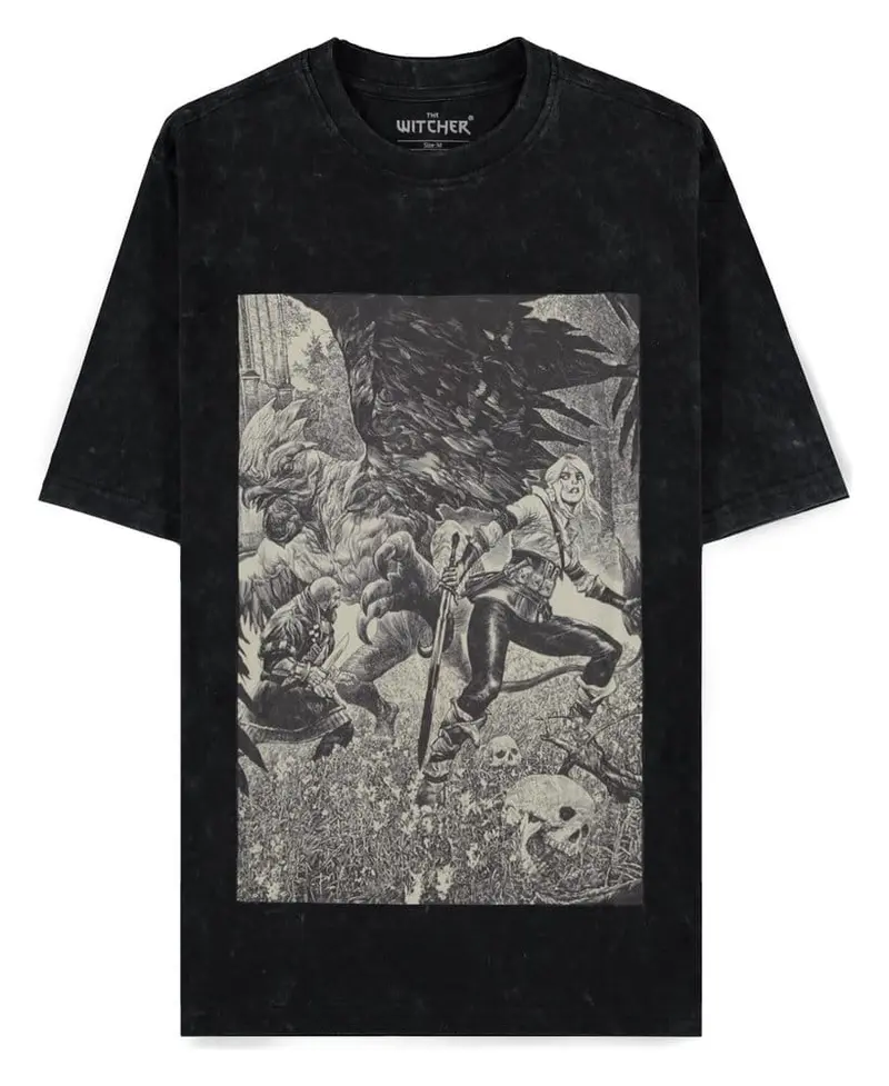 The Witcher T-Shirt Ciri and the Basilisk