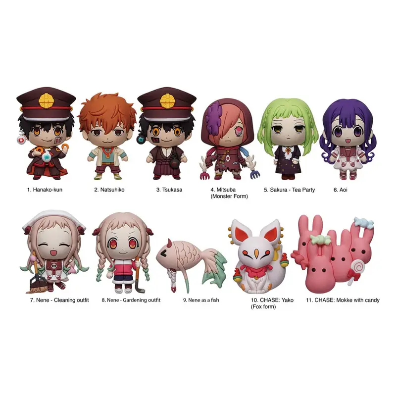 Toilet-Bound Hanako-kun 3D PVC-Taschenanhänger Series 2 Display (24)