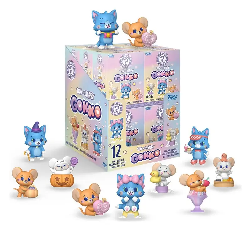 Tom & Jerry Gokko Mystery Minis Minifiguren 5 cm Display (12)