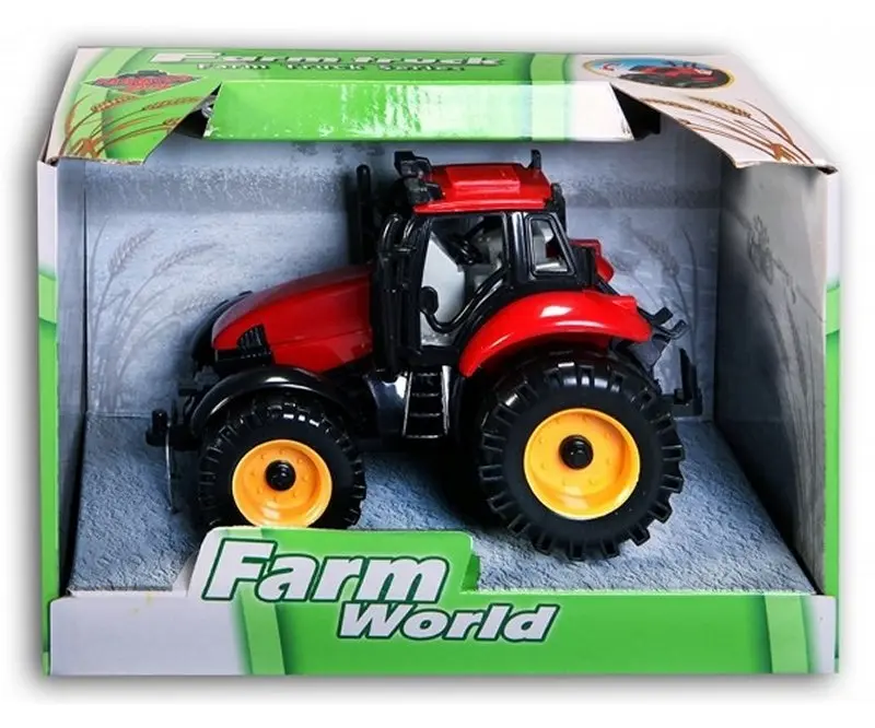 Traktor 13 cm, Rot oder Grün, zufällige Auswahl