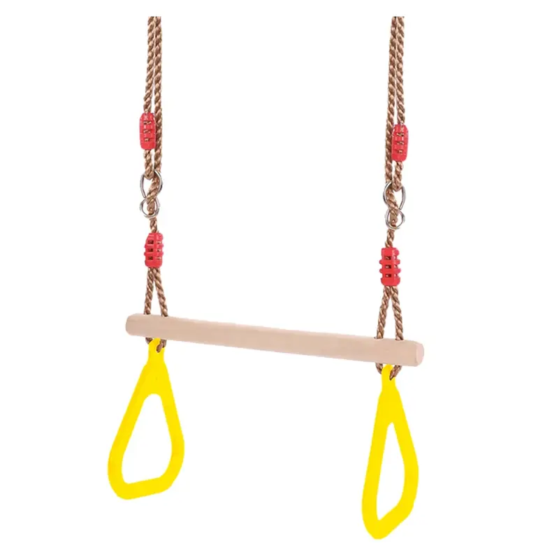 Trapezschaukel mit Ringen für Kinder | Holz, außen & innen – Bimbino