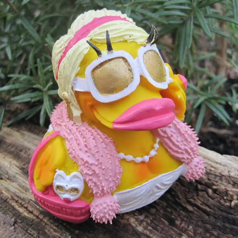 Tussi Diva Duck Quietscheente Badeente Naturkautschuk Lanco