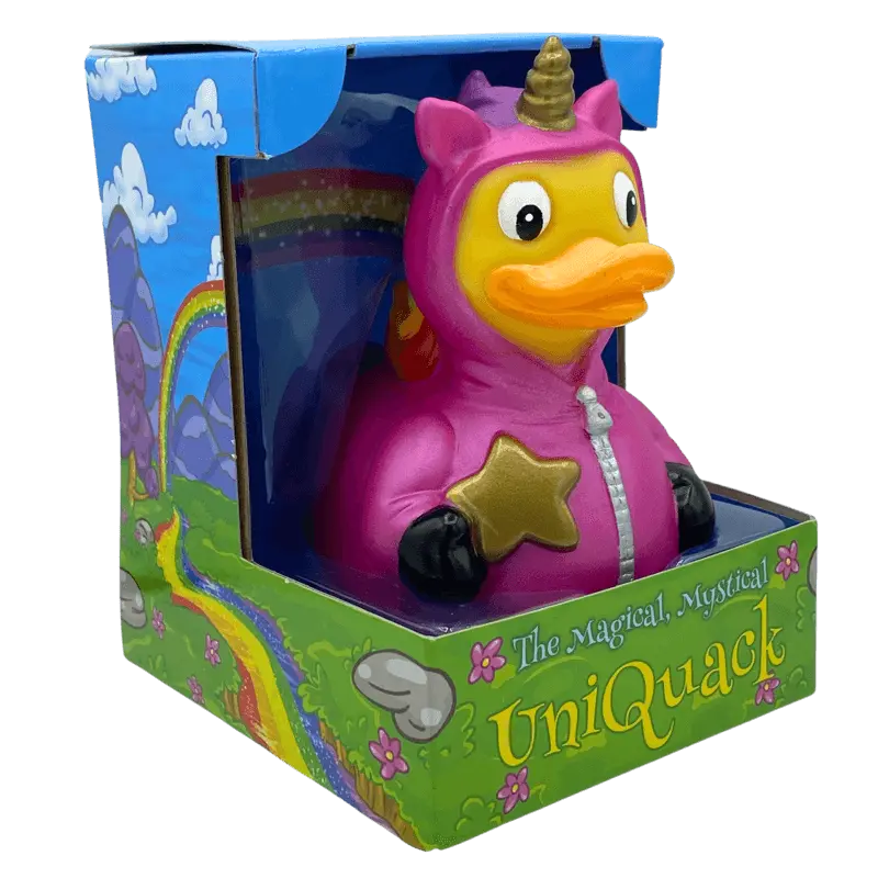 Uniquack Einhornkostüm Ente Badeente Quietscheente CelebriDucks
