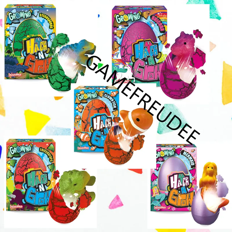 Wachsende Tiere/ Meerjungfrau / Triceratops/ Stegosaurus/Einhorn/ ClownFish 11cm
