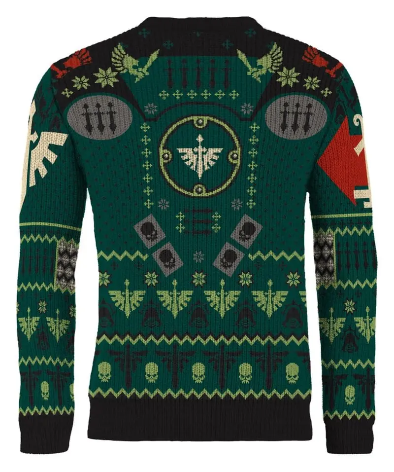 Warhammer 40,000 Christmas Pullover Dark Angels Größe XXXL