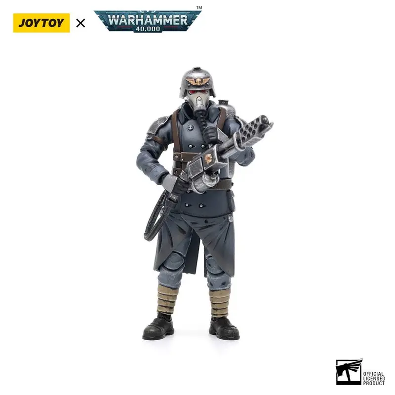 Warhammer 40k Actionfigur 1/18 Death Korps of Krieg Veteran Squad Guardsman with Flamer 10 cm