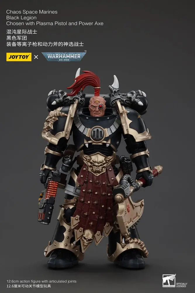 Warhammer 40k Actionfigur Chaos Space Marines Black Legion Chosen with Plasma Pistol and Power Axe 20 cm - sofort lieferbar