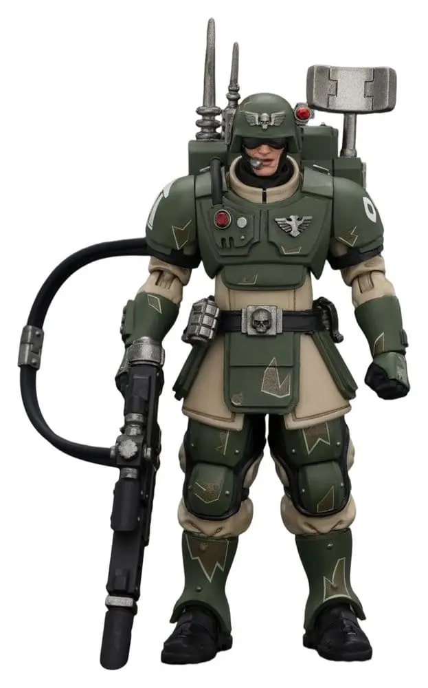 Warhammer Actionfigur Astra Militarum Kasrkin 3 with Hot-shot Lasgun and Vox-caster
