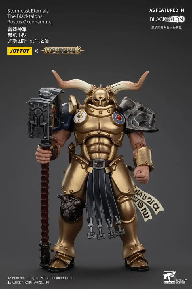 Warhammer Age of Sigmar Actionfigur Stormcast Eternals The Blacktalons Rostus Oxen hammer 20 cm - sofort lieferbar