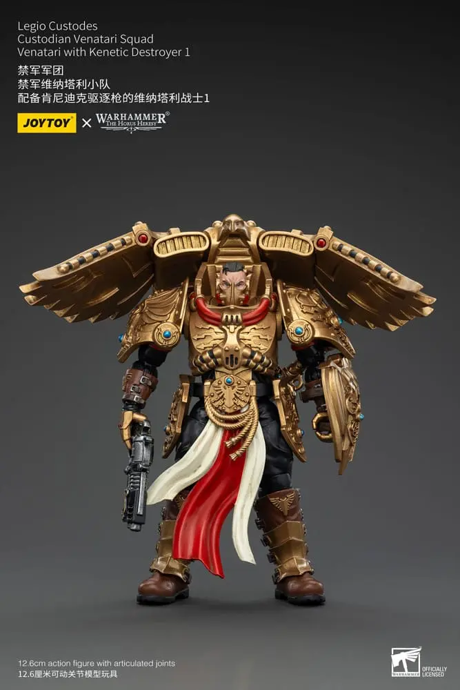 Warhammer The Horus Heresy Actionfigur 1/18 Legio Custodes Custodian Venatari Squad Venatari with Kenetic Destroyer 1 13 cm - sofort lieferbar