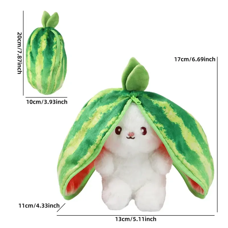 Wassermelonen Kuschelhase | Plüschtier ab 1 Jahr – Bimbino