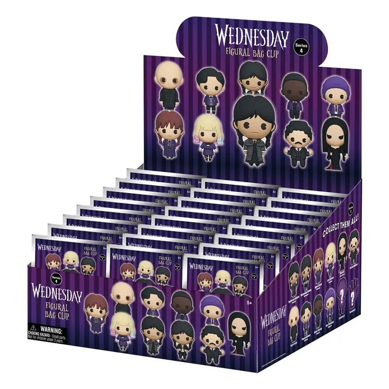 Wednesday 3D PVC-Taschenanhänger Serie 4 Display  (24)