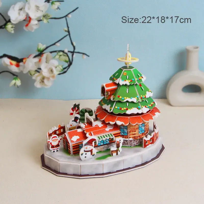 Weihnachtsbaum-Puzzle | Lernpuzzle für Kinder ab 3 – Bimbino