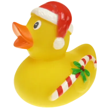Weihnachtsgeselle Zuckerstab Ente Badeente Quietscheente Factotum