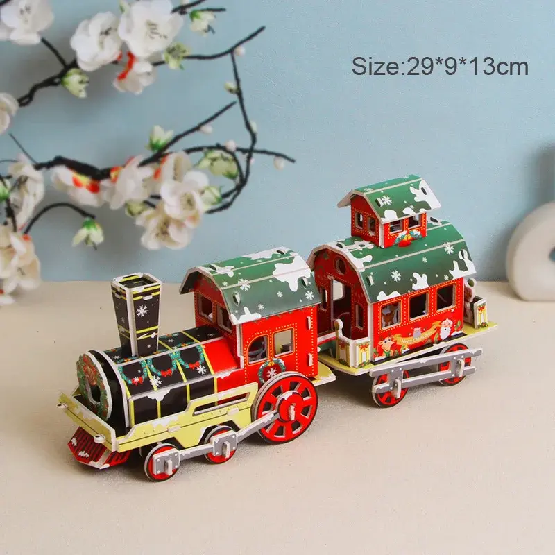 Weihnachtszug Puzzle für Kinder | Festliches Lernspiel – Bimbino