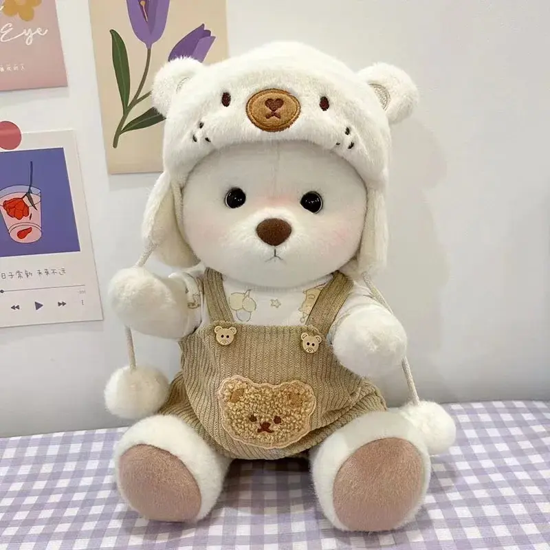 Weißer Teddybär Plüschtier | Kuscheltier für Kinder – Bimbino