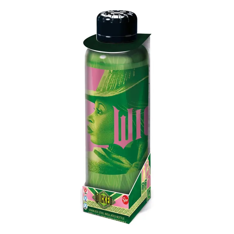 Wicked Edelstahl-Trinkflasche Elphaba & Glinda