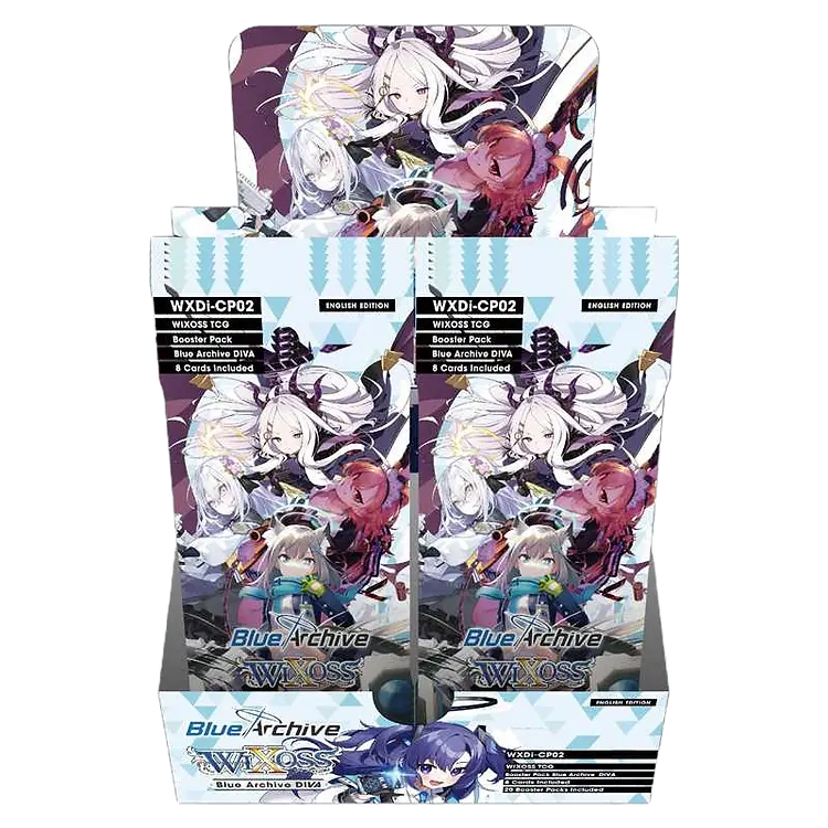 WiXoss (WXD) - Blue Archive [CP02] - Booster Display (20 Booster Packs) - EN