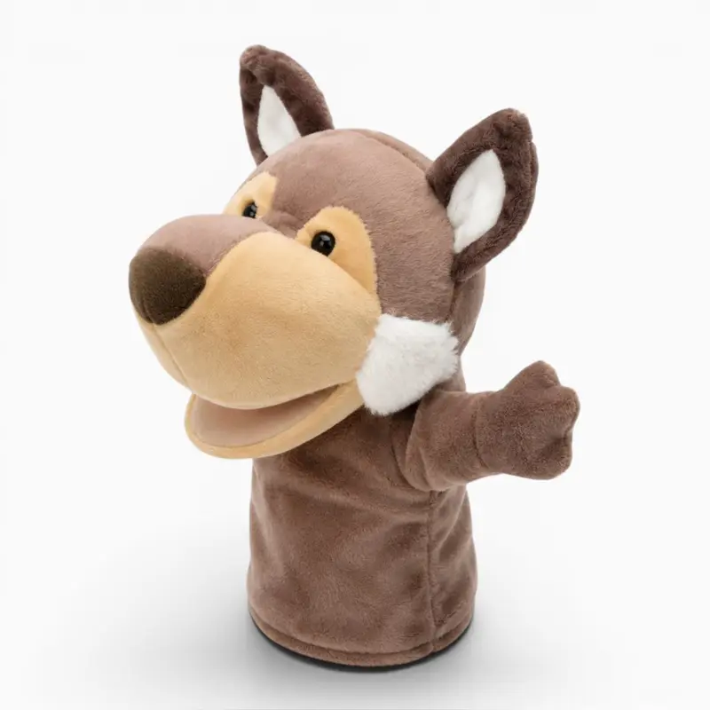 Wolf Kuscheltier Handpuppe