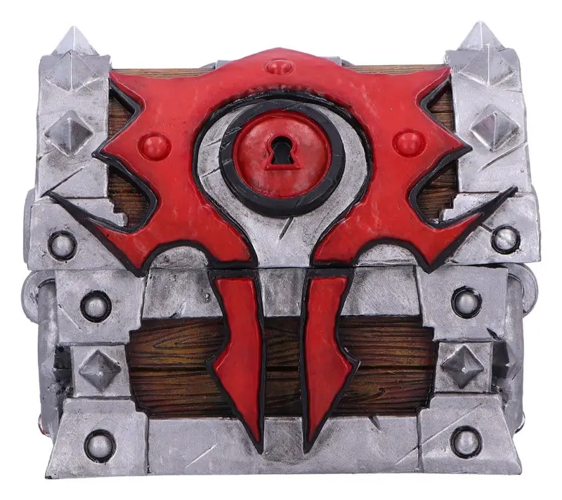 World of Warcraft Aufbewahrungsbox Treasure Chest Horde War 11 cm