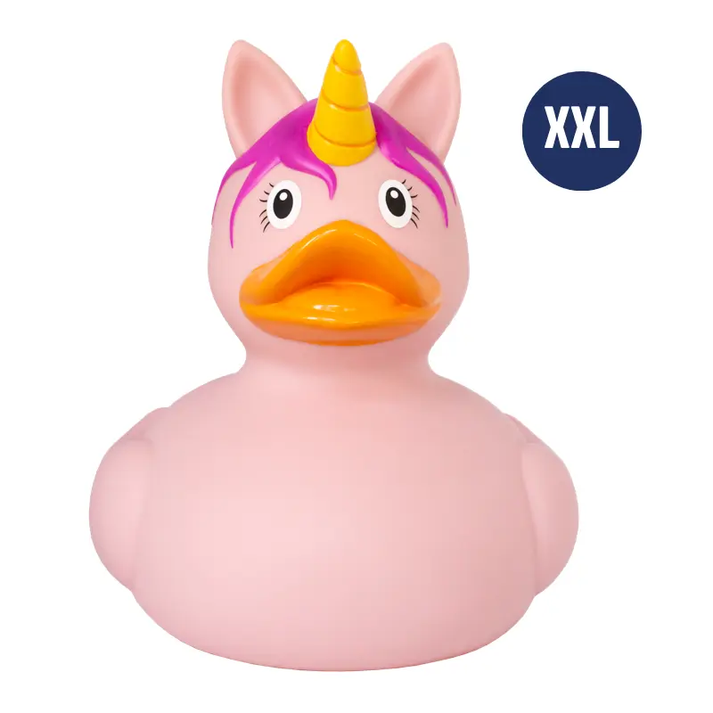 XXL Einhorn Pink Ente Badeente Quietscheente Lilalu