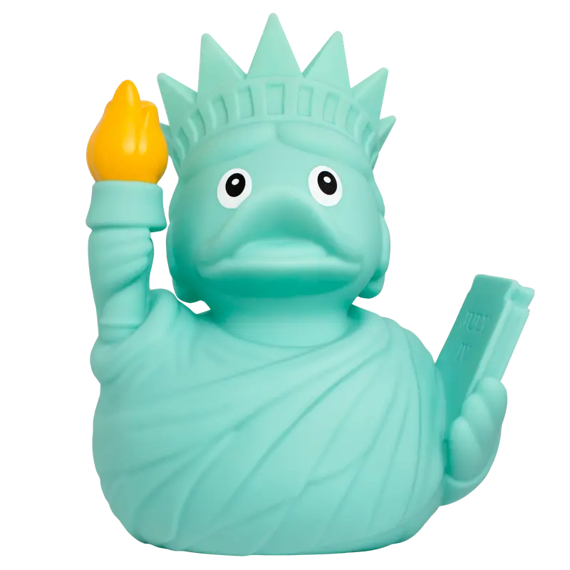 XXL Freedom Freiheitsstatue Ente Badeente Quietscheente Lilalu